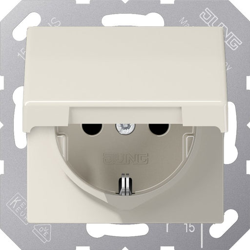 Jung - Steckdose SCHUKO-Steckdose 16A 250V AS 1520 NBFKL m.Klappdeckel