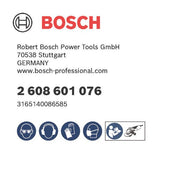Bosch - Stützteller für Schleifwerkzeug PRO Stützteller, 115 mm, 2608601076 M14, Klettverschluss