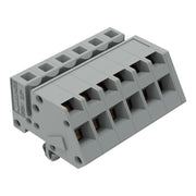 WAGO - Kabelsteckverbinder für Leiterplattensteckverbinder 1-Leiter Federleiste 731-506/008-000 CAGECLAMP 2,5mm²,gr − 50 Stück
