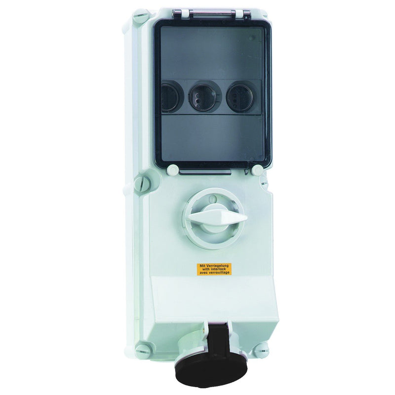 Bals Elektrotech - CEE-Steckdose abschaltbar, abgesichert (IEC 60309) Wandsteckdose abschaltbar 17530 verriegelt abgesich