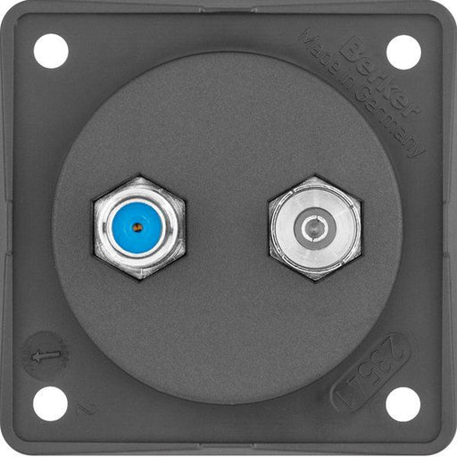 Berker - Antennensteckdose Antennen-Steckdose 945602505 Radio/SAT anth