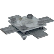 DEHN - Verbinder für Blitzschutz Kreuzstück St/tZn KS FL40 STTZN f.Fl 30-40/30-40mm