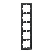 Merten - Abdeckrahmen Rahmen 5f.onyxsw MEG4050-6503 D-Life Glas