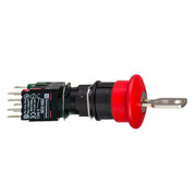 Schneider Electric - NOT-AUS-Taster, Komplettgerät Not-Aus-Taster XB6AS9349B D16mm, rot, 1S+2Ö