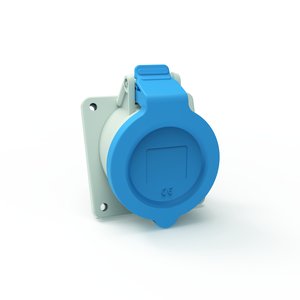 Bals Elektrotech - CEE-Anbausteckdose (IEC 60309) Anbausteckdose Neigung 127671 32A 5p 230V 9h IP54 − 10 Stück