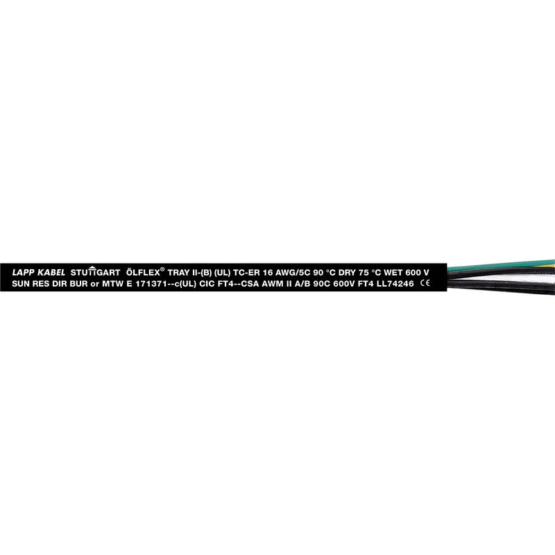 Lapp Kabel&Leitung - Energiekabel < 1 kV, für ortsveränderlichen Einsatz ÖLFLEX TRAY II 25G1 221825/610 − 610 Meter