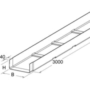 Niedax - Kabelrinne GFK-Kabelrinne KK 80.250 − 3 Meter