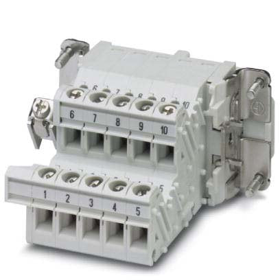 Phoenix Contact - Kontakteinsatz für Rechtecksteckverbinder Klemmenadapter HC-B 10-A-UT-PER-F − 5 Stück