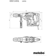 Metabowerke - Bohr- und Meißelhammer (elektrisch) Kombihammer KHEV 5-40 BL