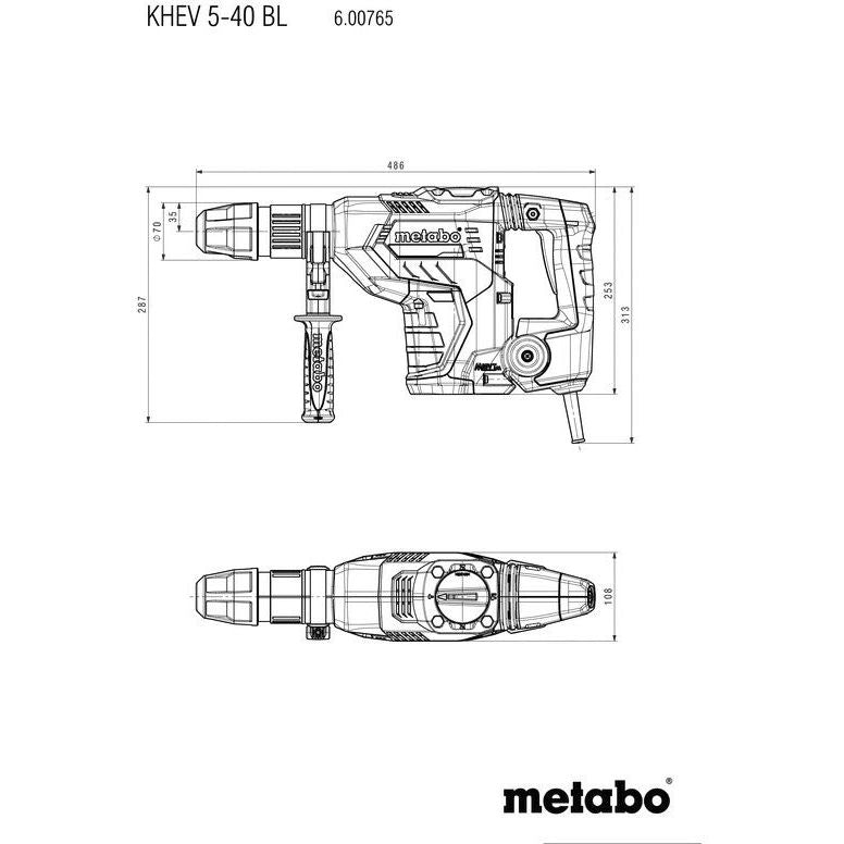 Metabowerke - Bohr- und Meißelhammer (elektrisch) Kombihammer KHEV 5-40 BL