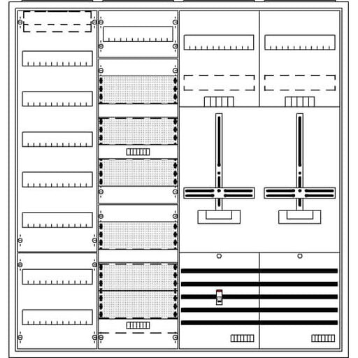 Striebel&John - Zähler-Komplettschrank Komplettschrank DA47HHM AP3Pkt.A472Z1S1V7A3R