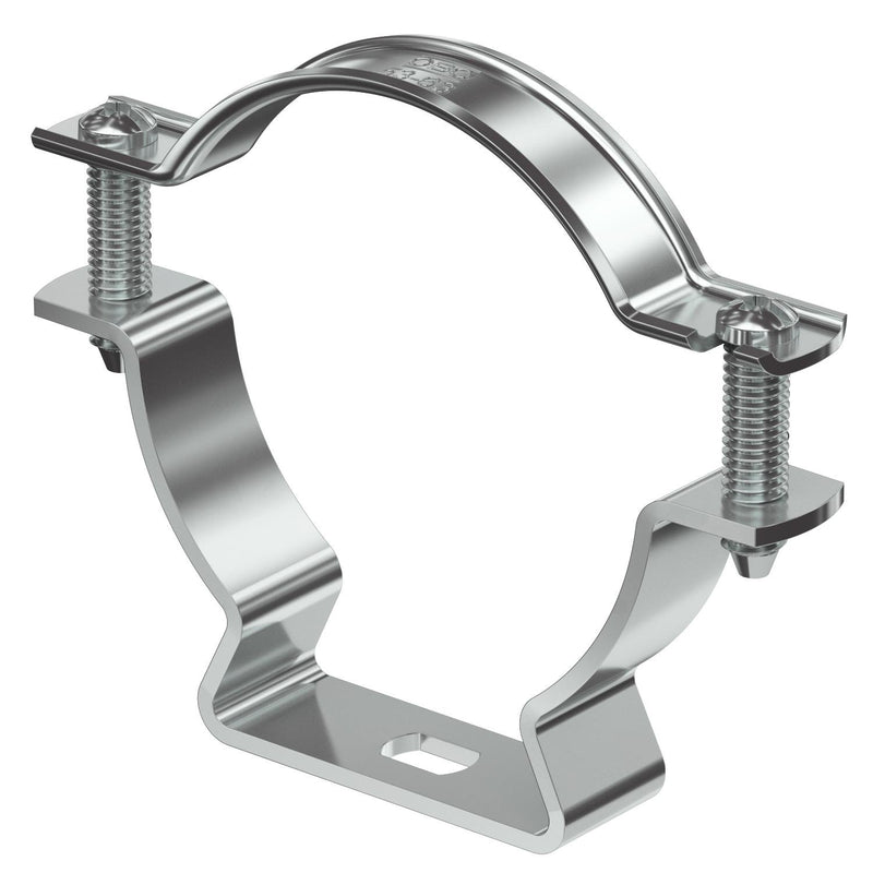 OBO Bettermann - Befestigungsschelle für Kabel/Rohre Abstandschelle ASL 733 63 ALU mit Langloch 53-63mm − 20 Stück