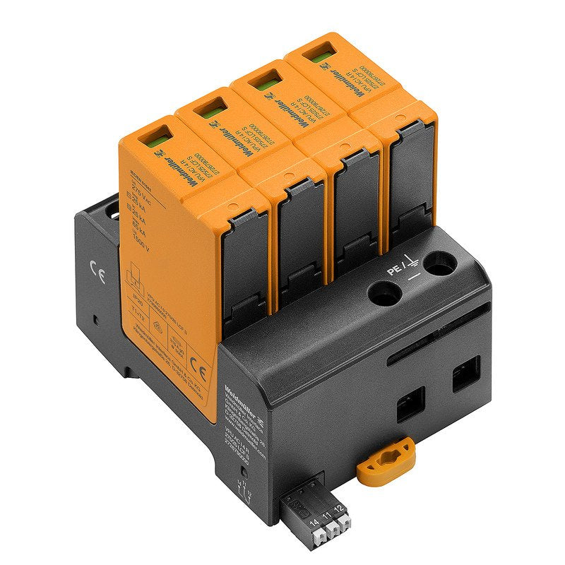 Weidmüller - Überspannungsableiter für Energietechnik/Stromversorgung Überspannungsableiter VPUACI4R275/25LCFS Leckstromfrei