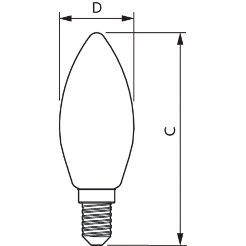 Philips Lighting - LED-Lampe/Multi-LED LED-Kerzenlampe E14 CorePro LED#34746500 klar Glas