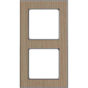Peha - Abdeckrahmen Rahmen 2-fach D 20.672.201.702 Holz eiche-alu