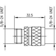 Telegärtner - Koax-Kupplung Adapter UHF-N (F-M) 100024353 UG-146/U