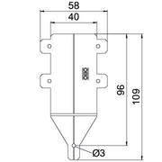 OBO Bettermann - Deckelverbinder für Kabeltragsystem Staubschutzelement VSSE 100 FS variabel NB 100-200
