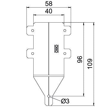 OBO Bettermann - Deckelverbinder für Kabeltragsystem Staubschutzelement VSSE 100 FS variabel NB 100-200
