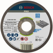Bosch - Trenn-/Schleifscheibe PRO Stainless Steel 2608600093 Trennscheibe 115 x 2 − 25 Stück