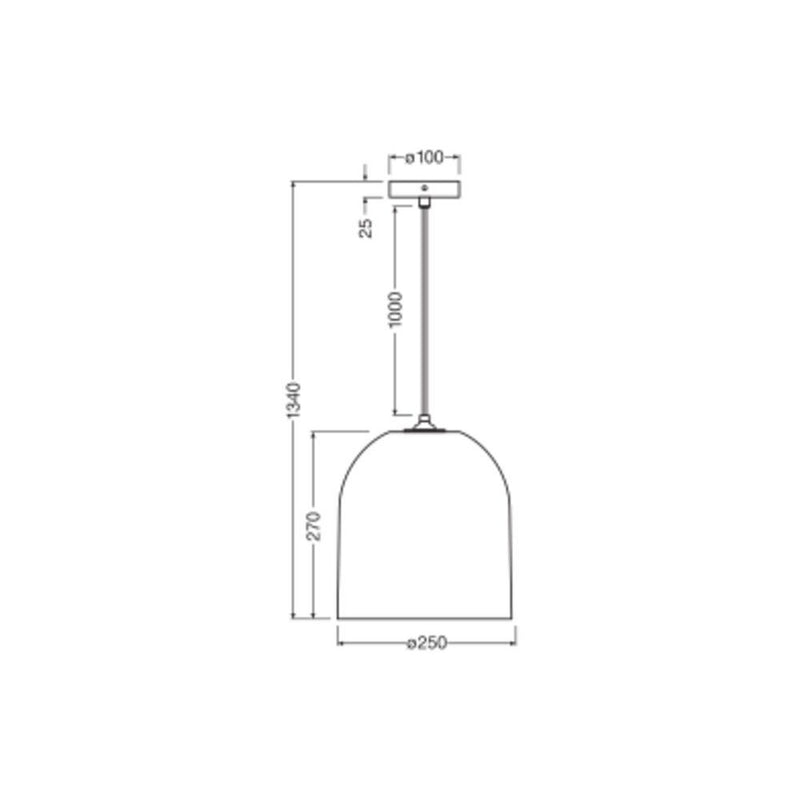 Ledvance - Pendelleuchte E27 D. C.Ball Pend E27 braun
