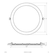 EVN Lichttechnik - Decken-/Wandleuchte LED-Einbaupanel rund LPR303540 4000K