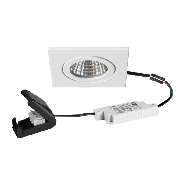 Brumberg Leuchten - Downlight/Strahler/Flutlicht LED-Einbaudownlight 230V 39476073 3000K quadratisch