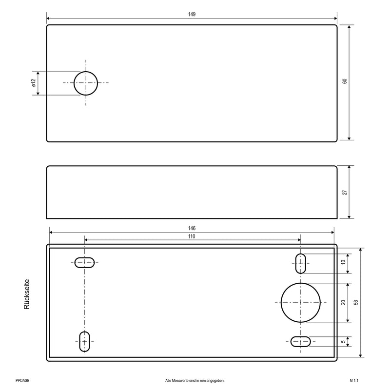 EVN Lichttechnik - Mechanisches Zubehör/Ersatzteile für Leuchten Baldachin PPDASB