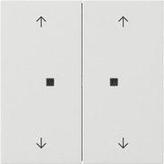 Gira - Abdeckung/Bedienelement für Installationsschalterprogramme Wippe 2-fach 5386112 Reinweiß