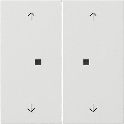 Gira - Abdeckung/Bedienelement für Installationsschalterprogramme Wippe 2-fach 5386112 Reinweiß