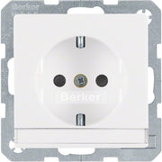 Berker - Steckdose SCHUKO-Steckdose 41496089 m.Beschriftungsfeld