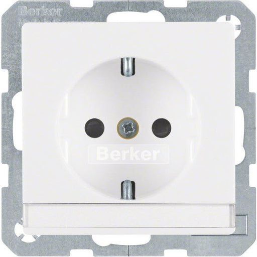 Berker - Steckdose SCHUKO-Steckdose 41496089 m.Beschriftungsfeld
