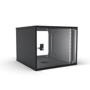 Enoc - Netzwerkgehäuse Economy Wandschrank 9HE W3 9-6-S 550x600x448mm sw