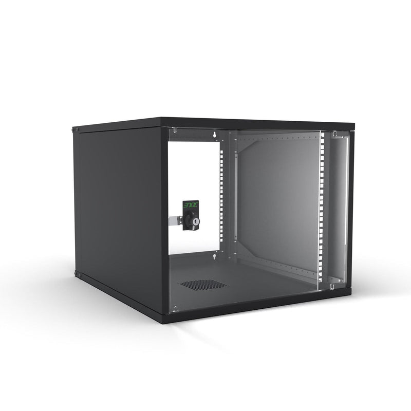 Enoc - Netzwerkgehäuse Economy Wandschrank 9HE W3 9-6-S 550x600x448mm sw