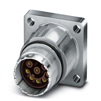 Phoenix Contact - Rundsteckverbinder, feldkonfektionierbar (Industriesteckverbinder) Gerätesteckverbinder ST-08S1N8AWK00S Hinterwand