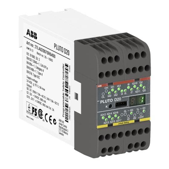 ABB Stotz S&J - SPS-Grundgerät Sicherheits-SPS Pluto D20 S PL e/Kat. 4, SIL 3