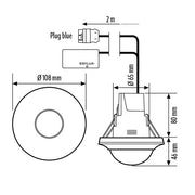 ESYLUX - Bussystem-Bewegungsmelder Decken-Präsenzmelder PD-C 360 #EP10428852