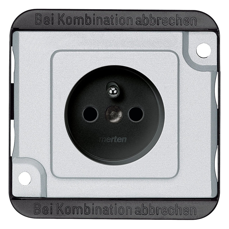 Merten - Steckdose SCHUKO-Steckdose MEG2500-7060 mattsilber