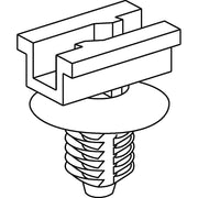HellermannTyton - Befestigungsschelle für Kabel/Rohre Kabelhalter 155-03800(500) schwarz − 500 Stück