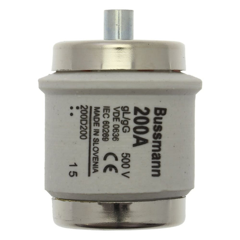 Eaton - D-Sicherungseinsatz Sicherungseinsatz Nieders. FUSE 200 D#200D200 200A AC 500V 50kA − 10 Stück