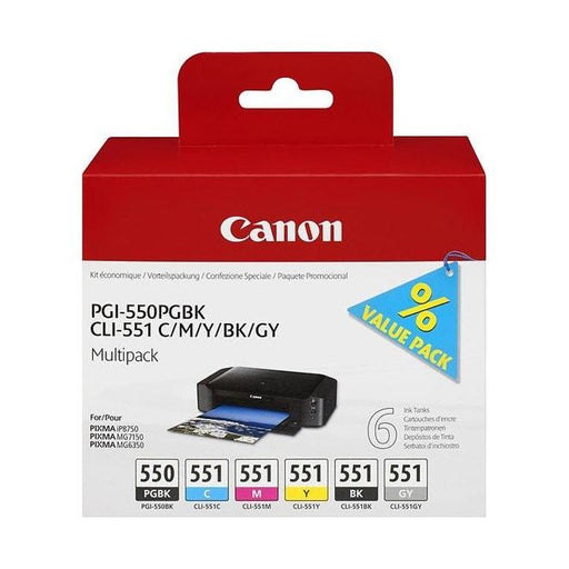 Canon - Verbrauchsmaterial für Telefax/Drucker/MFC Tinten Multipack PGI-550PG