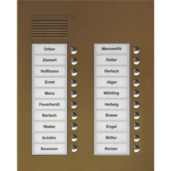 TCS Tür Control - Türstation für Türkommunikation Audio Außenstation PUK 20 PUK20/2-EB Tasten 2-spaltig UP
