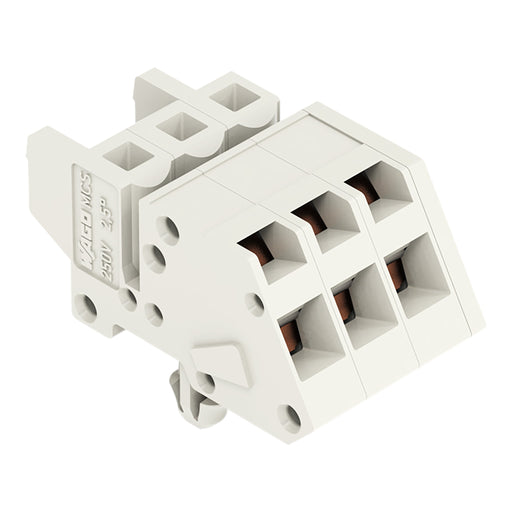 WAGO - Kabelsteckverbinder für Leiterplattensteckverbinder 1-Leiter Federleiste 721-303/008-000 CAGECLAMP 2,5mm²,lgr − 50 Stück
