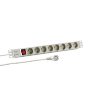 EFB-Elektronik - Mehrfachsteckdose 1HE Steckdosenleiste EK631DE.2 19Zoll 8x CEE 7/3