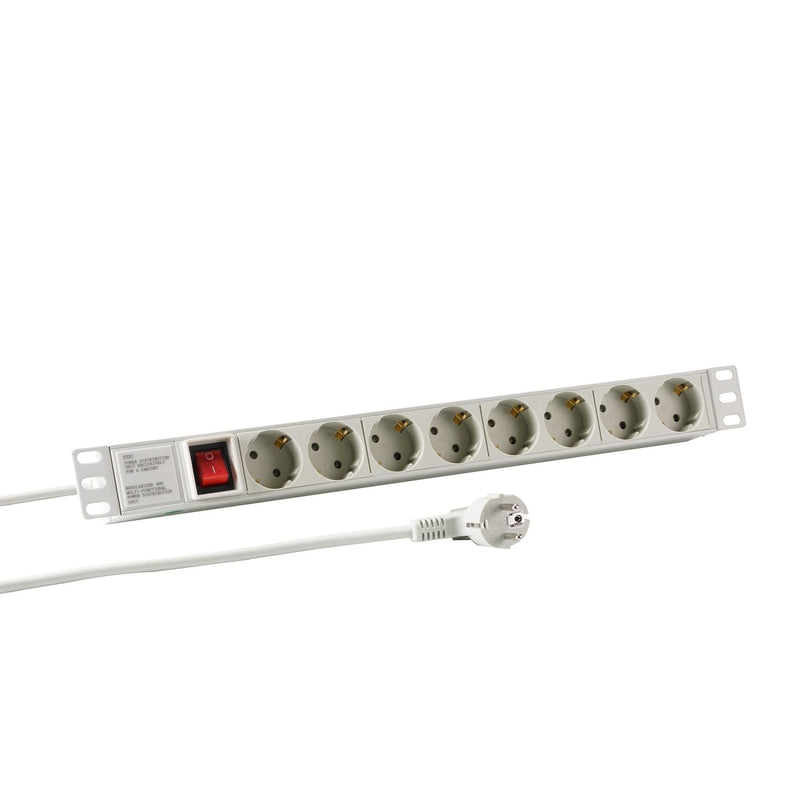 EFB-Elektronik - Mehrfachsteckdose 1HE Steckdosenleiste EK631DE.2 19Zoll 8x CEE 7/3
