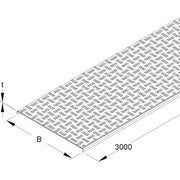 Niedax - Deckel für Kabeltragsystem Deckel für Kabelrinne RDSRS 600 605x3000mm − 6 Meter