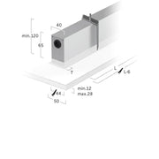 Lightnet - Decken-/Wandleuchte LED-Einbauleuchte LFXLEE-830E-L940-A 3000K, silber