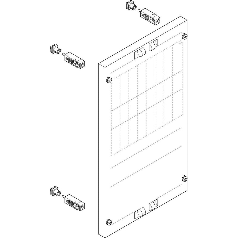 ABN - Verteilerfeld für Installationsverteiler ESPRO-Modul MF13674 flach BxH:250x450mm
