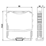 Phoenix Contact - Elektronik-Leergehäuse Elektronikgehäuse ME MAX 35 U-U1 KMGY − 10 Stück