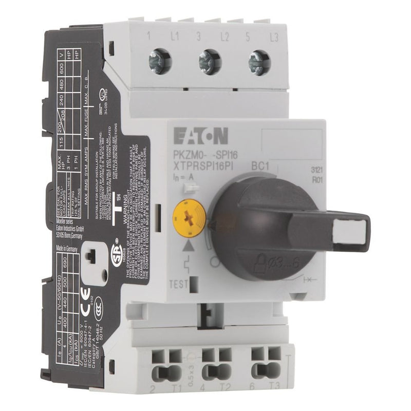 Eaton - Leistungsschalter für Motorschutz Motorschutzschalter PKZM0-16-SPI16/AK 3-polig,Ir=10-16A