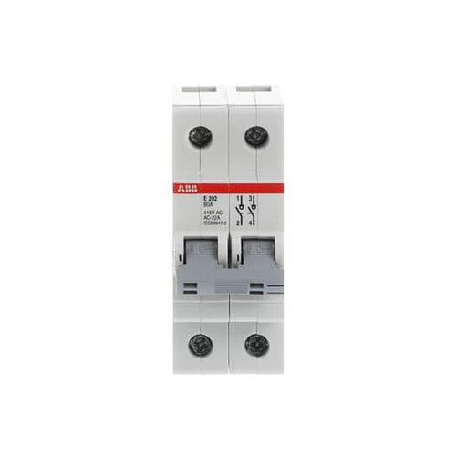 ABB Stotz S&J - Schalter für Reiheneinbau Trennschalter E202/80G Schaltgriff grau